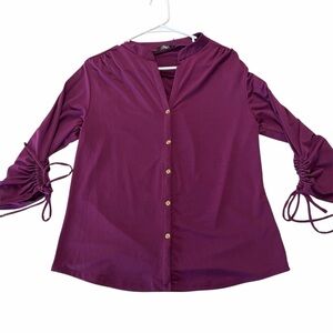 Cure. Purple Button-Down Shirt
